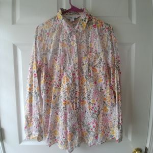 Women's Classic Floral Print Button Down